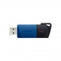 Купить ᐈ Кривой Рог ᐈ Низкая цена ᐈ Флеш-накопитель USB3.2 2x64GB Kingston DataTraveler Exodia M Black/Blue (DTXM/64GB-2P)