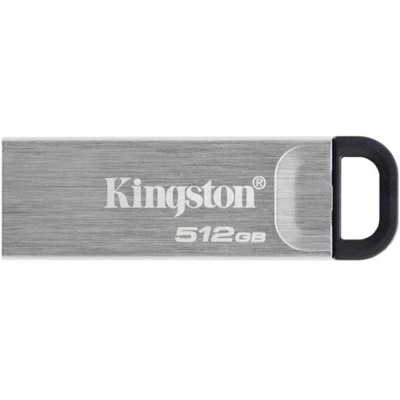 Купить ᐈ Кривой Рог ᐈ Низкая цена ᐈ Флеш-накопитель USB3.2 512GB Kingston DataTraveler Kyson Silver/Black (DTKN/512GB)