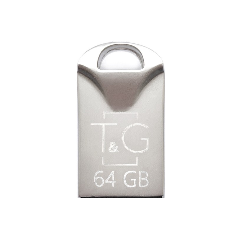 Купить ᐈ Кривой Рог ᐈ Низкая цена ᐈ Флеш-накопитель USB 64GB T&G 106 Metal Series Silver (TG106-64G)