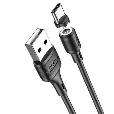 Купить ᐈ Кривой Рог ᐈ Низкая цена ᐈ Кабель Hoco X52 USB - USB Type-C, 1 м, магнитный, Black (X52CB)