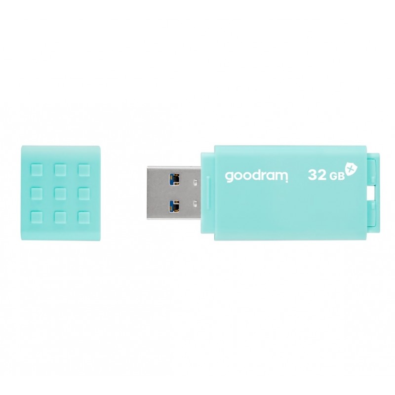 Купить ᐈ Кривой Рог ᐈ Низкая цена ᐈ Флеш-накопитель USB3.2 32GB GOODRAM UME3 Care Green (UME3-0320CRR11)