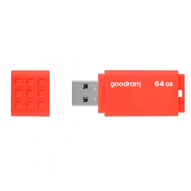 Купить ᐈ Кривой Рог ᐈ Низкая цена ᐈ Флеш-накопитель USB3.2 64GB GOODRAM UME3 Orange (UME3-0640O0R11)