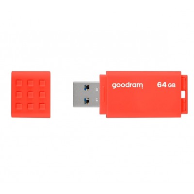 Купить ᐈ Кривой Рог ᐈ Низкая цена ᐈ Флеш-накопитель USB3.2 64GB GOODRAM UME3 Orange (UME3-0640O0R11)