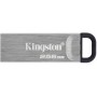Купить ᐈ Кривой Рог ᐈ Низкая цена ᐈ Флеш-накопитель USB3.2 256GB Kingston DataTraveler Kyson Silver/Black (DTKN/256GB)