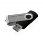 Купить ᐈ Кривой Рог ᐈ Низкая цена ᐈ Флеш-накопитель USB3.2 128GB GOODRAM UTS3 (Twister) Black (UTS3-1280K0R11)