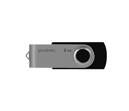 Купить ᐈ Кривой Рог ᐈ Низкая цена ᐈ Флеш-накопитель USB2.0  8GB GOODRAM UTS2 (Twister) Black (UTS2-0080K0R11)