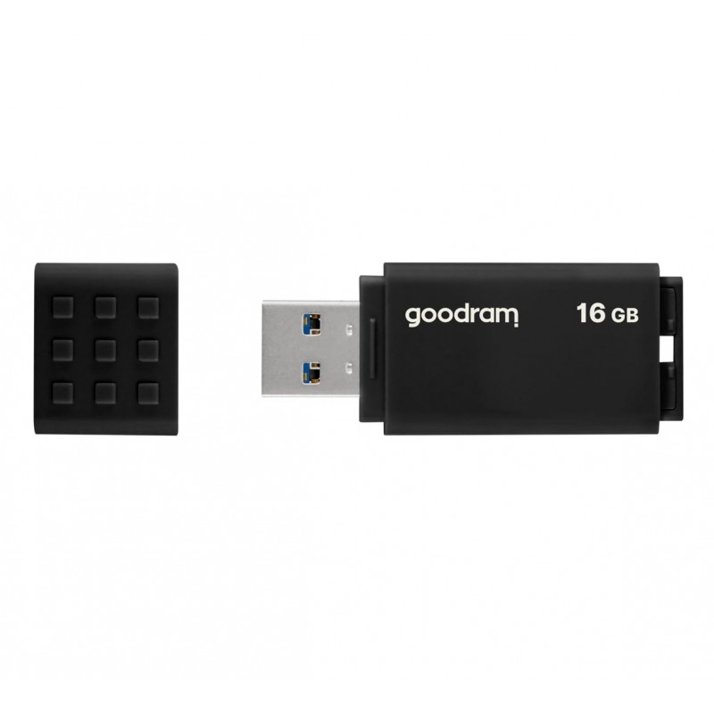 Купить ᐈ Кривой Рог ᐈ Низкая цена ᐈ Флеш-накопитель USB3.2 16GB GOODRAM UME3 Black (UME3-0160K0R11)