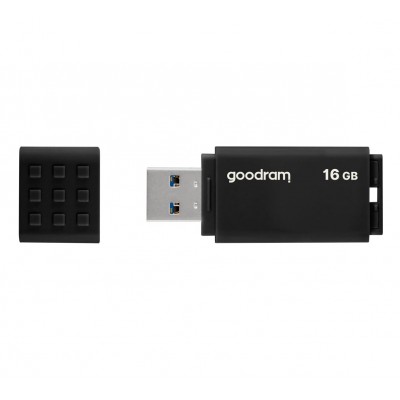 Купить ᐈ Кривой Рог ᐈ Низкая цена ᐈ Флеш-накопитель USB3.2 16GB GOODRAM UME3 Black (UME3-0160K0R11)