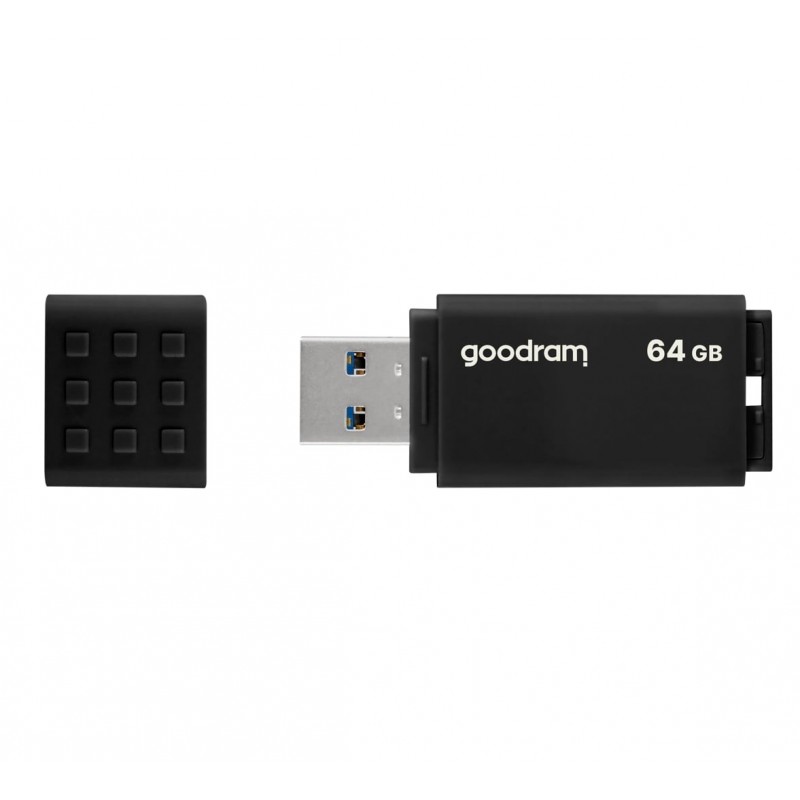 Купить ᐈ Кривой Рог ᐈ Низкая цена ᐈ Флеш-накопитель USB3.2 64GB GOODRAM UME3 Black (UME3-0640K0R11)