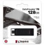 Купить ᐈ Кривой Рог ᐈ Низкая цена ᐈ Флеш-накопитель USB3.2 128GB Type-C Kingston DataTraveler 70 Black (DT70/128GB)
