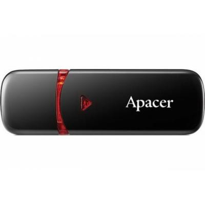 Купить ᐈ Кривой Рог ᐈ Низкая цена ᐈ Флеш-накопитель USB 64GB Apacer AH333 Black (AP64GAH333B-1)