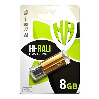 Купить ᐈ Кривой Рог ᐈ Низкая цена ᐈ Флеш-накопитель USB 8GB Hi-Rali Corsair Series Bronze (HI-8GBCORBR)