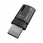 Купить ᐈ Кривой Рог ᐈ Низкая цена ᐈ Флеш-накопитель USB3.2 128GB OTG Type-C Team M211 Black (TM2113128GB01)