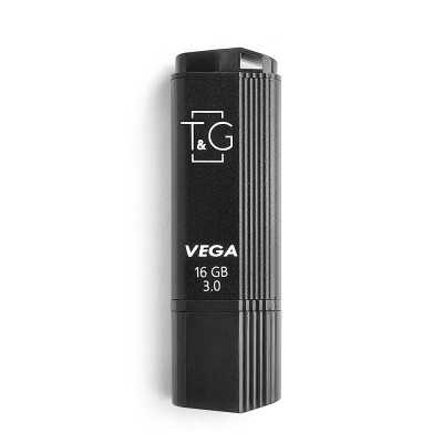 Купить ᐈ Кривой Рог ᐈ Низкая цена ᐈ Флеш-накопитель USB3.0 16GB T&G 121 Vega Series Black (TG121-16GB3BK)