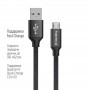 Кабель ColorWay USB-MicroUSB, 2.4А, 2м Black (CW-CBUM009-BK)