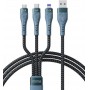Кабель Proda PD-B74th USB - Lightning/microUSB/USB-C 6А, 1.3м, Black (PD-B74th-BK) Купить Кривой Рог