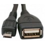 Купить ᐈ Кривой Рог ᐈ Низкая цена ᐈ Кабель Atcom USB - micro USB V 2.0 (F/M), 0.1 м, черный (3792)