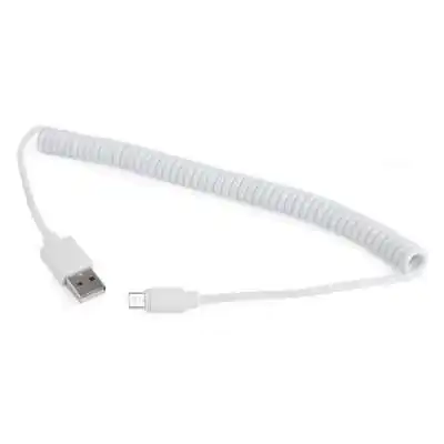 Купить Кабель Cablexpert (CC-mUSB2C-AMBM-6-W) USB 2.0 - Micro B, 1.8м, спиральный, белый Кривой Рог