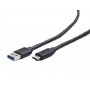 Купить Кабель Cablexpert (CCP-USB3-AMCM-0.1M) USB3.0 - USB Type-C, 0.1 м, премиум, черный Кривой Рог