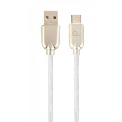 Кабель Cablexpert (CC-USB2R-AMCM-2M-W) USB 2.0 A - USB Type-C, преміум, 2м, білий