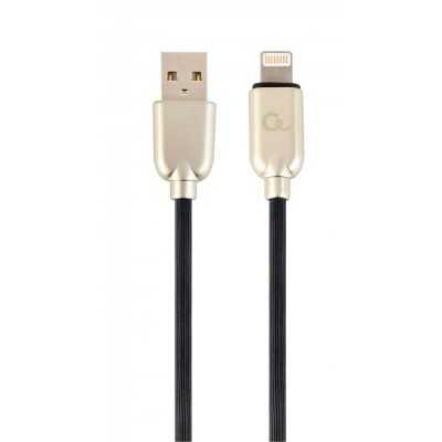 Кабель Cablexpert (CC-USB2R-AMLM-1M) USB 2.0 A - Lightning, преміум, 1м, чорний