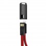 Купить ᐈ Кривой Рог ᐈ Низкая цена ᐈ Кабель ColorWay USB-USB Type-C, 2.4А, 0.22м, Red (CW-CBUC023-RD)