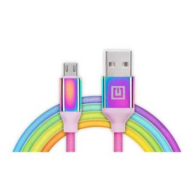 Кабель REAL-EL Premium Rainbow USB-microUSB 1m (EL123500052) Купить Кривой Рог