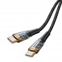 Кабель ColorWay USB Type-C - USB Type-C (transparent head) PD Fast Charging, 5А, 100W, 1.2м Black (CW-CBPDCC053-BK) Купить Криво