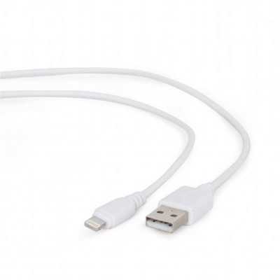 Кабель Cablexpert (CC-USB2-AMLM-W-0.1M), USB2.0 BM - Lightning, 0.1м, білий