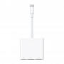 Купить ᐈ Кривой Рог ᐈ Низкая цена ᐈ Адаптер Apple Multiport Adapter USB Type-C - USB + USB Type-C + HDMI (M/F) White (MUF82AM/A)