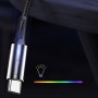 Кабель ColorWay USB-USB Type-C (zinc alloy + led), 2.4А, 1м, Black (CW-CBUC035-BK)