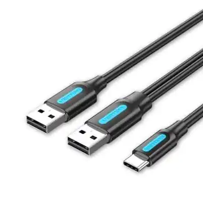 Кабель Vention USB - USB Type-C, 0.5 m, Black (CQKBD) Купить Кривой Рог