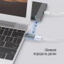 Купить ᐈ Кривой Рог ᐈ Низкая цена ᐈ Адаптер Colorway USB - USB Type-C V 3.0 (F/M) Gray (CW-AD-AC) 