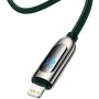 Кабель Baseus Display Fast Charging USB-C-Lightning, 20W, 1м Green (CATLSK-06)