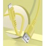 Кабель ColorWay USB-Lightning, soft silicone, 2.4А, 1м, Yellow (CW-CBUL043-Y)