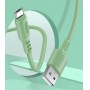 Купить ᐈ Кривой Рог ᐈ Низкая цена ᐈ Кабель ColorWay USB-microUSB, soft silicone, 2.4А, 1м, Green (CW-CBUM042-GR)