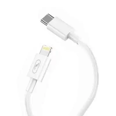 Кабель SkyDolphin S57L PD 18W USB Type C - Lightning 1м, White (USB-000545)