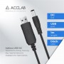 Кабель питания ACCLAB USB to DC, 5,5х2,1 мм, 5V, 1,5A, 1 м Black (1283126552816) Купить Кривой Рог