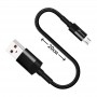Кабель Grand-X USB-microUSB, Cu, 0.2м, Power Bank, Black (FM-20M)