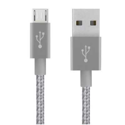 Кабель Belkin Mixit Metallic USB-microUSB, 1.8 м Grey (F2CU021bt06GYTM) Купить Кривой Рог