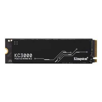 Купить ᐈ Кривой Рог ᐈ Низкая цена ᐈ Накопитель SSD 1024GB Kingston KC3000 M.2 2280 PCIe 4.0 x4 NVMe 3D TLC (SKC3000S/1024G)