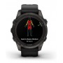 Купить ᐈ Кривой Рог ᐈ Низкая цена ᐈ Смарт-часы Garmin Fenix 7S Pro Sapphire Solar Carbon Gray Titanium with Black Silicone (010-