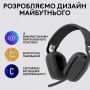 Купить ᐈ Кривой Рог ᐈ Низкая цена ᐈ Bluetooth-гарнитура Logitech Zone Vibe Wireless UC Graphite (981-001199)