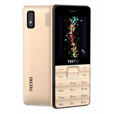 Мобильный телефон Tecno T372 Triple Sim Champagne Gold (4895180746840)_; 2.4" (320х240) TN / клавиатурный моноблок / 4 ГБ встрое