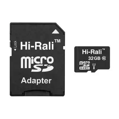 Купить Карта памяти MicroSDHC 32GB UHS-I Class 10 Hi-Rali + SD-adapter (HI-32GBSD10U1-01) Кривой Рог