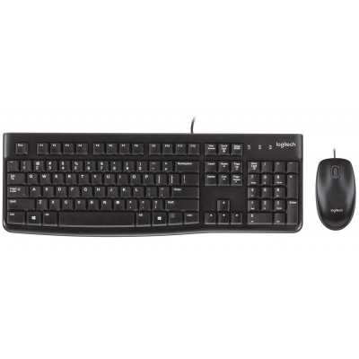Купить ᐈ Кривой Рог ᐈ Низкая цена ᐈ Комплект (клавиатура, мышь) Logitech MK120 Black USB (920-002562)