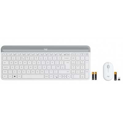 Купить ᐈ Кривой Рог ᐈ Низкая цена ᐈ Комплект (клавиатура, мышь) беспроводной Logitech MK470 White USB (920-009205)