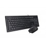 Купить ᐈ Кривой Рог ᐈ Низкая цена ᐈ Комплект (клавиатура, мышь) A4Tech KR-8572S Black