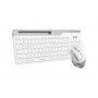Купить ᐈ Кривой Рог ᐈ Низкая цена ᐈ Комплект (клавиатура, мышь) беспроводной A4Tech FB2535C Icy White USB