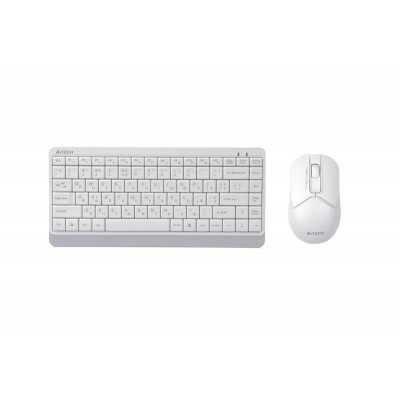 Купить ᐈ Кривой Рог ᐈ Низкая цена ᐈ Комплект (клавиатура, мышь) беспроводной A4Tech FG1112S White USB